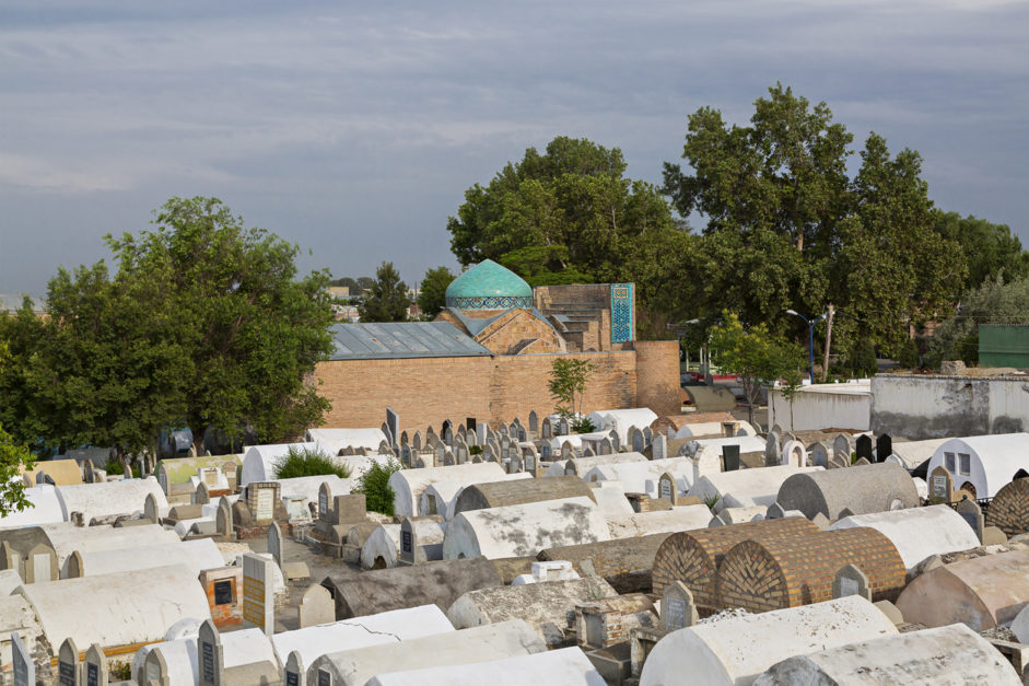 Old cemetery, in Kokand, Uzbekistan.