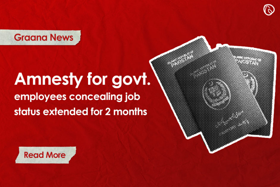 Amnesty for govt. employees concealing job status extended for 2 months