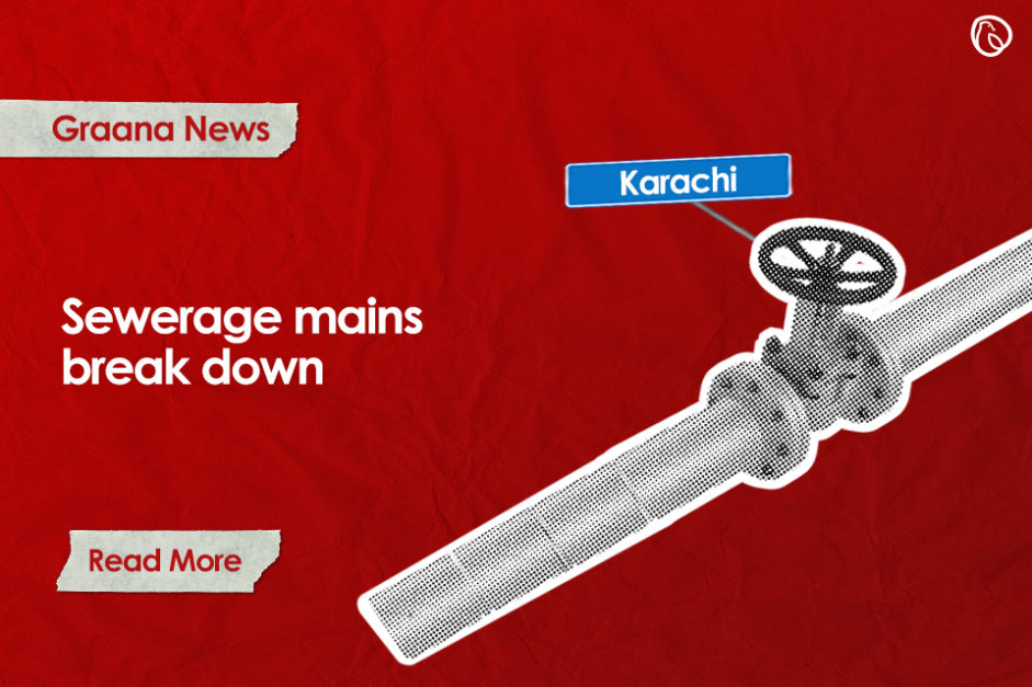 Sewerage mains break down in Karachi