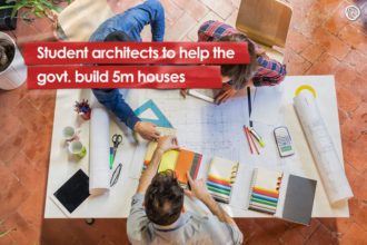 Student architects to help the govt. build 5m houses