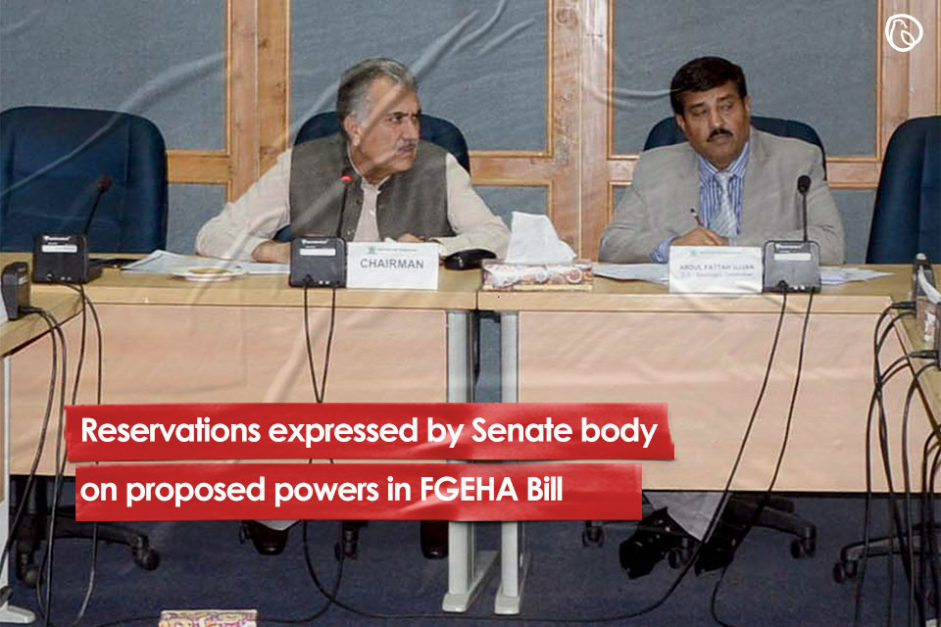 Reservations expressed by Senate body on proposed powers in FGEHA Bill