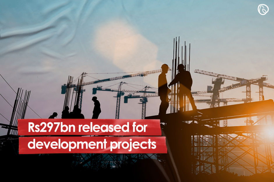 Rs297bn released for development projects