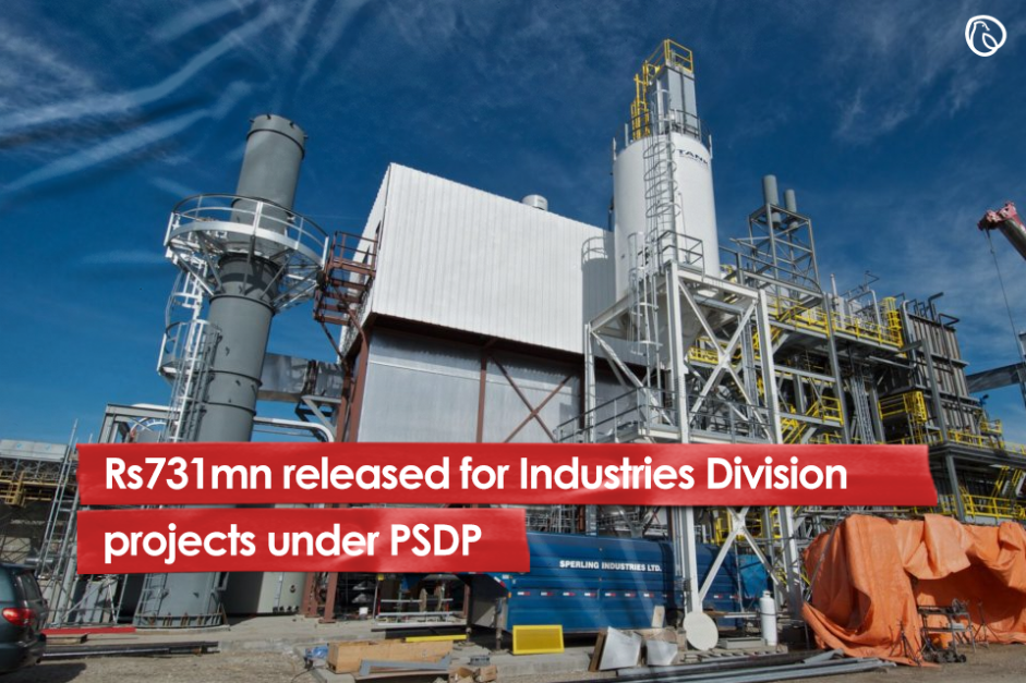 Rs731mn released for Industries Division projects under PSDP