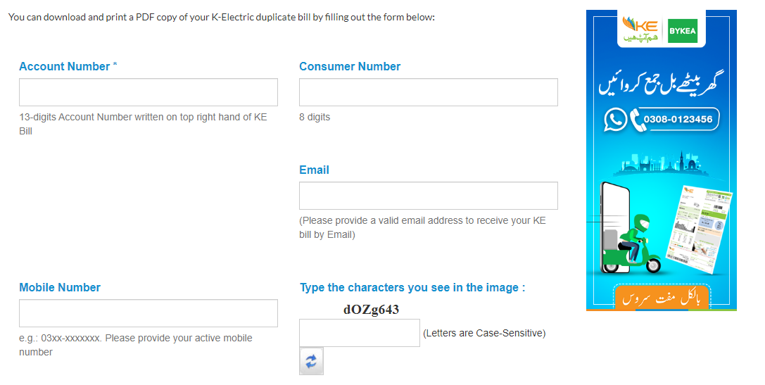 electricity bill online karachi