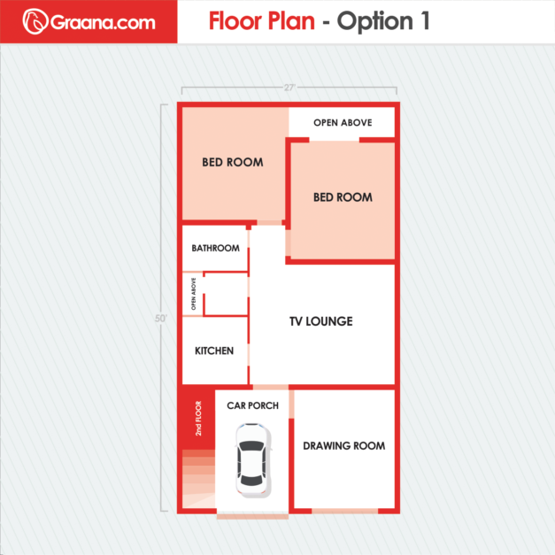 house design plan - 5 Marla House Design