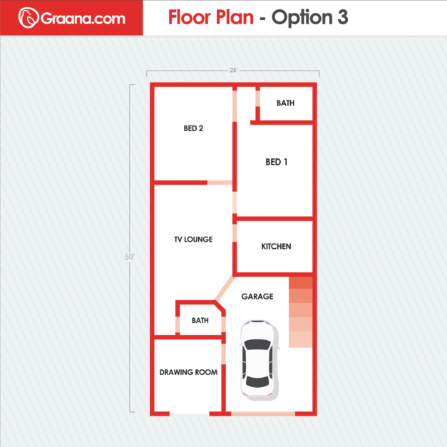 house design plan - 5 Marla House Design