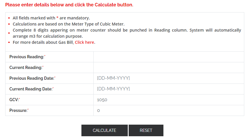 check gas bill online