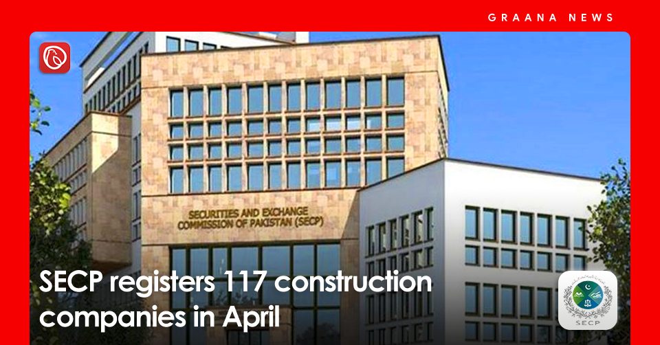 image SECP registers 117 construction companies in April