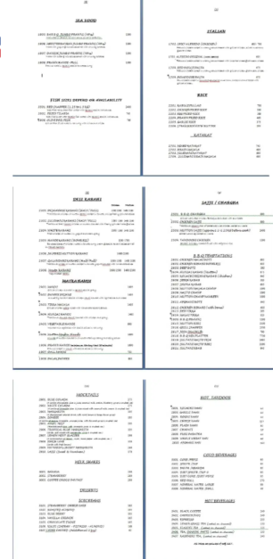 Kolachi Menu