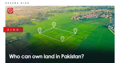 Who can own land in Pakistan?