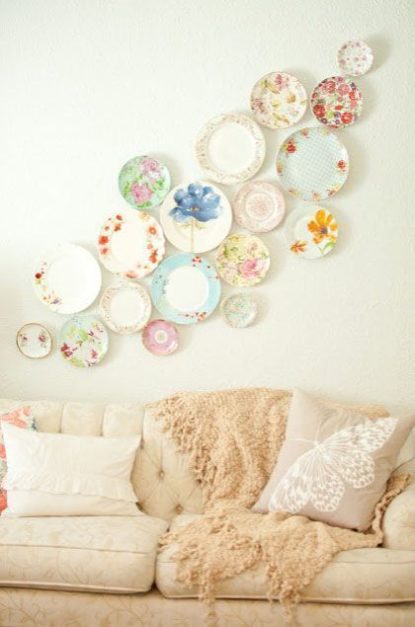 hanging plates on wall