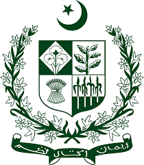Pakistan Emblem is a detailed symbol enclosing wheat, cotton, sugar and jasmine with national motto - National Symbols of Pakistan