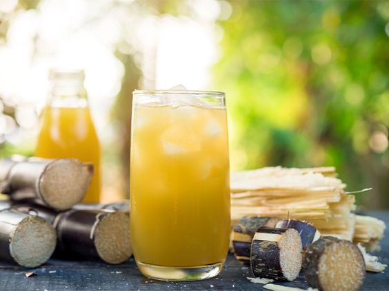 Sugarcane juice with ice - National drink of Pakistan