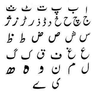 Urdu Alphabet List - National Symbols of Pakistan