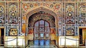 Mosaic work at Sheesh Mahal