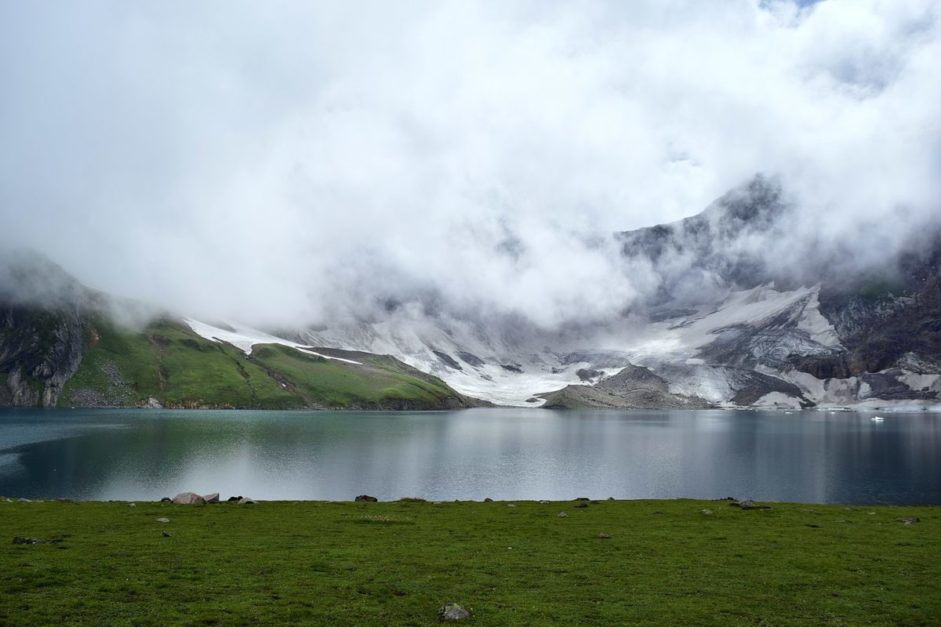 Ratti Gali Lake during winter