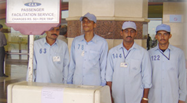 Porters at the Islamabad Airport