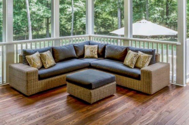 this is an image of a back porch | porch, deck, and patio