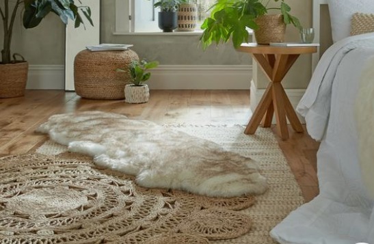 this is an image of bedroom rugs that are one of the DIY Ideas to make your bedroom more cosy