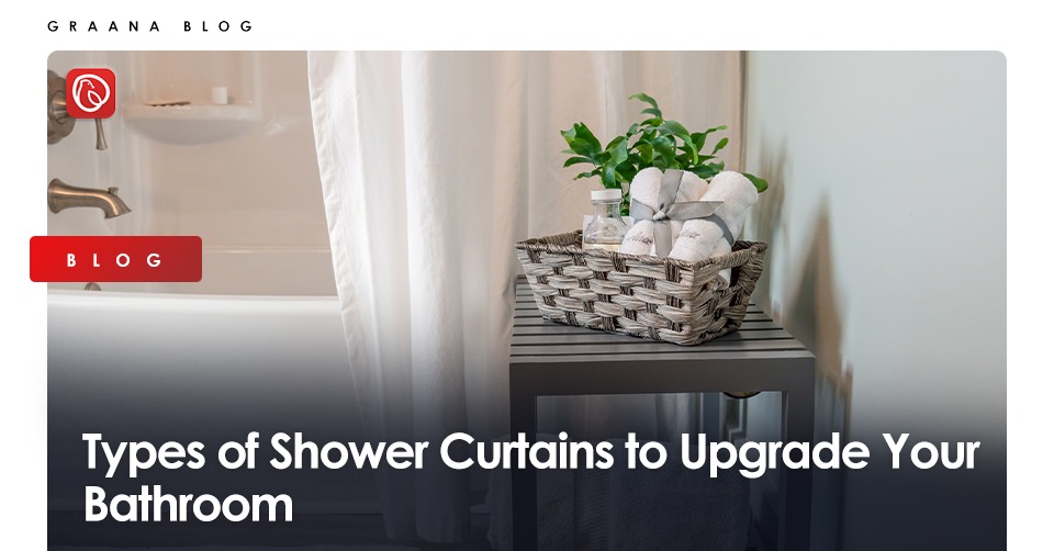 different types of shower curtains