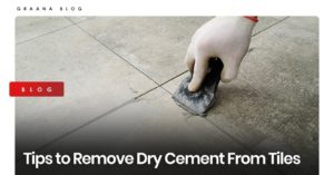 How to remove cement stains from tiles