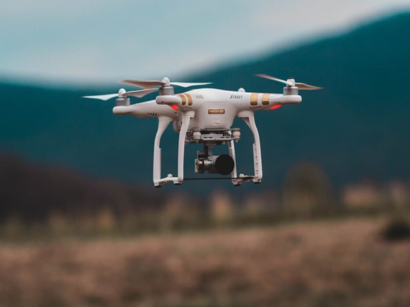 Drones used in commercial real estate proptech