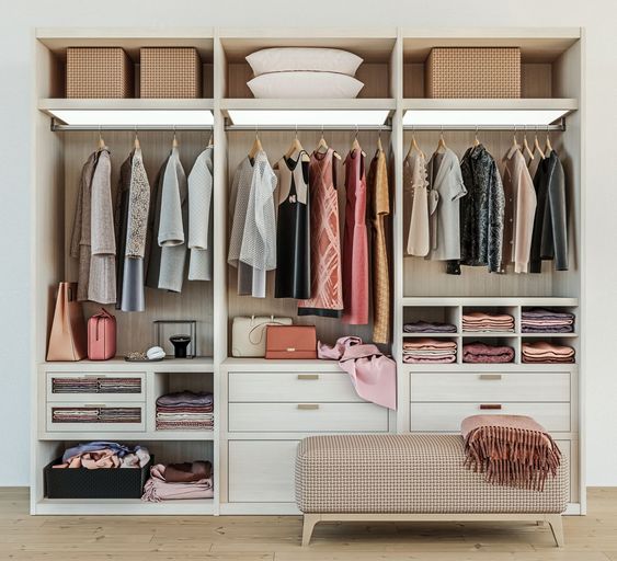 organised wardrobe ideas for modern homes