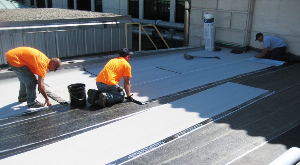 Bitumen Coating Process on Roofs