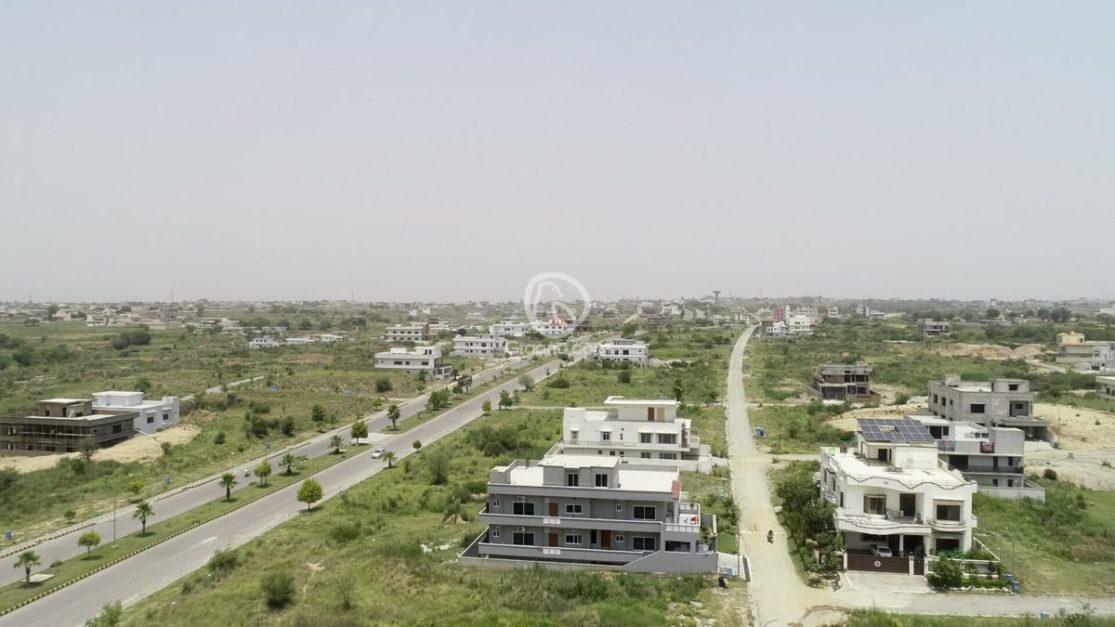 Overiveiw of houses in Naval Anchorage islamabad