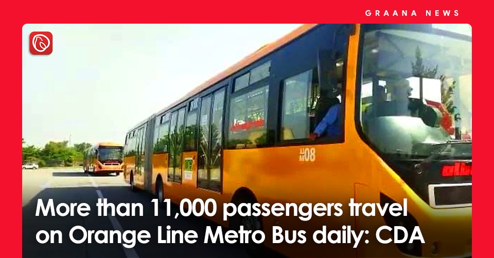 More than 11,000 passengers travel on Orange Line Metro Bus daily: CDA