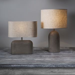 aesthetic lamps in cream and grey 