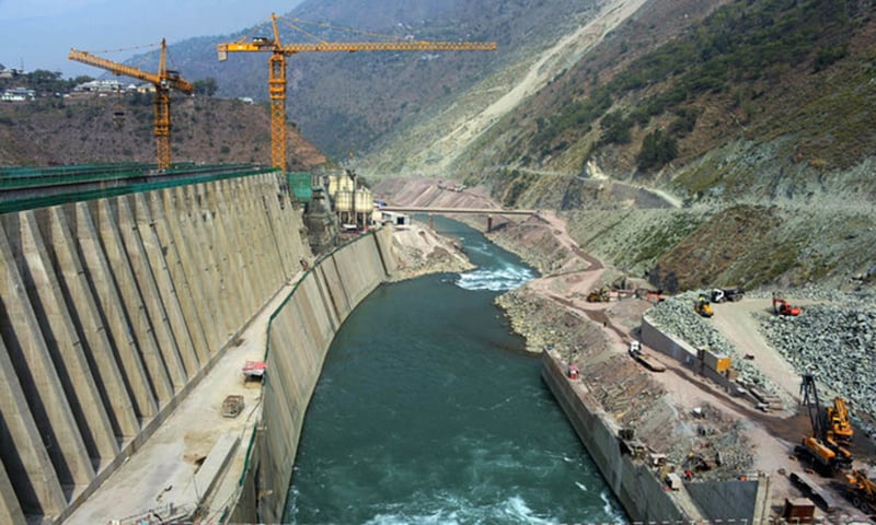 picture of a mohmand dam, which is currently under construction in Pakistan