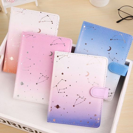 pastel coloured notebooks in statioanry shop in Islamabad