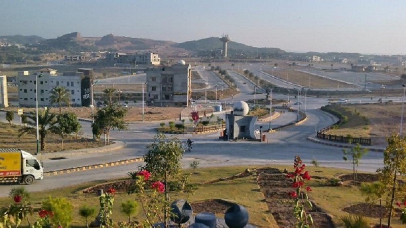 An aerial view of Bahria Town Phase 8 Rawalpindi