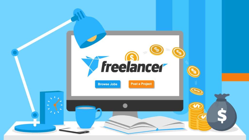 Infographic explaining Freelancing