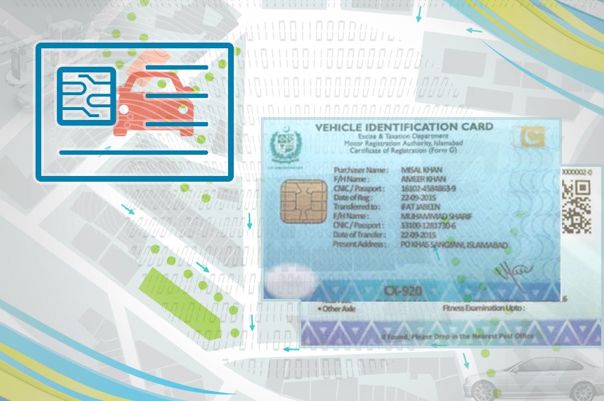 Smart Vehicle Registration Card by NADRA