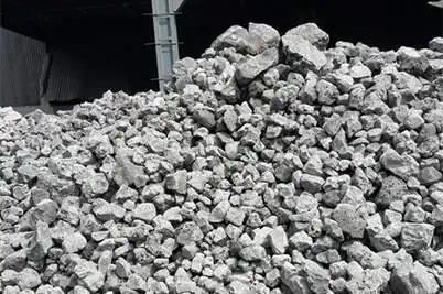 a pile of air-cooled blast furnace slag