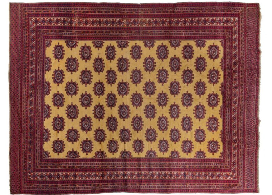 a traditional Bokhara Pakistani carpet