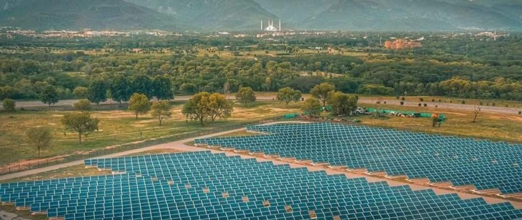 Solar park in Fatima Jinnah Park in Islamabad 