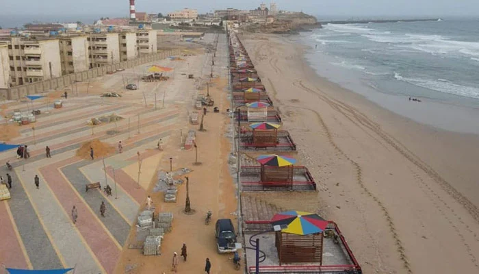 Manora Beach, also known as Marine Beach or Marine Drive Beach, is a beautiful sandy beach in Karachi, Pakistan