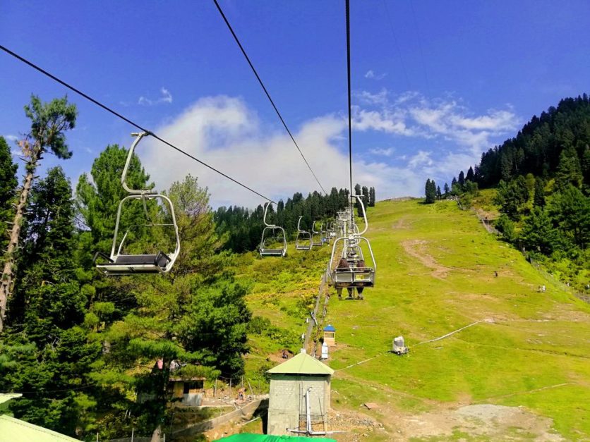 the beautiful malam jabba chair lift in pakistan