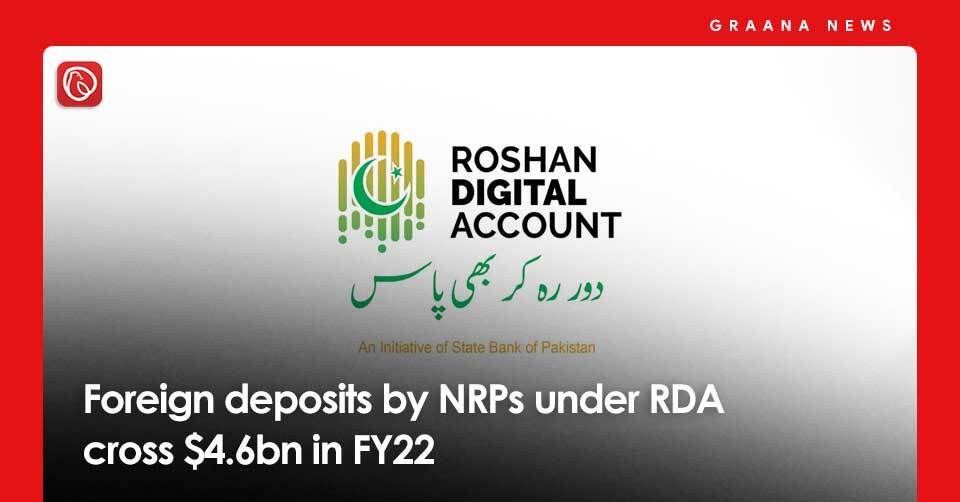 Roshan Digital Account inflows cross $4.6bn in FY22. For more information, visit Graana News.