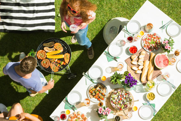 food grilling for party