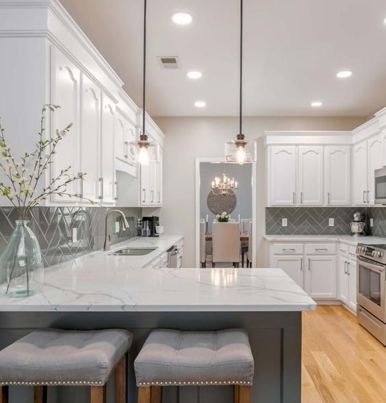 white light in kitchen to reduce heat