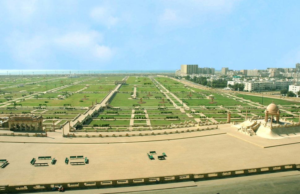 Bagh Ibne Qasim Park in Karachi, Drone View