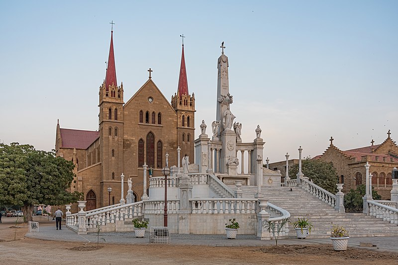 Monument to Christ the King, the beautiful St. Patrick Cathedral in Saddar Karachi