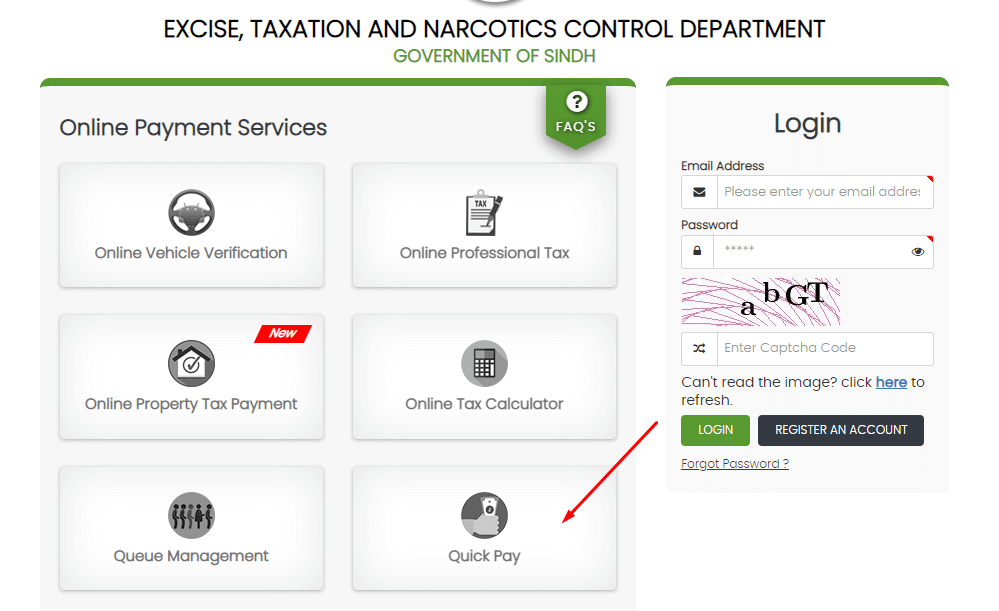 online motor vehicle tax payment sindh