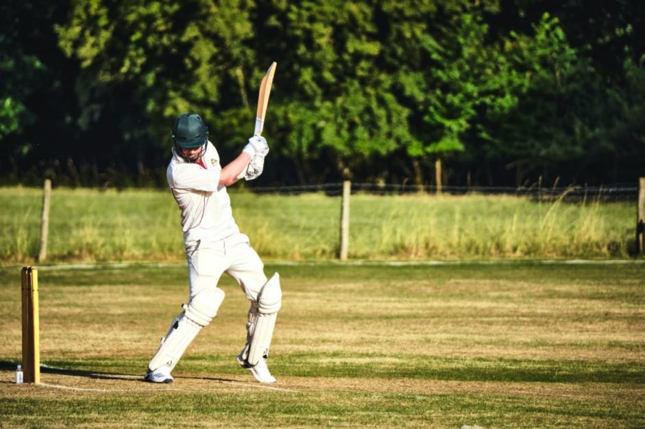 batsman in cricket ground