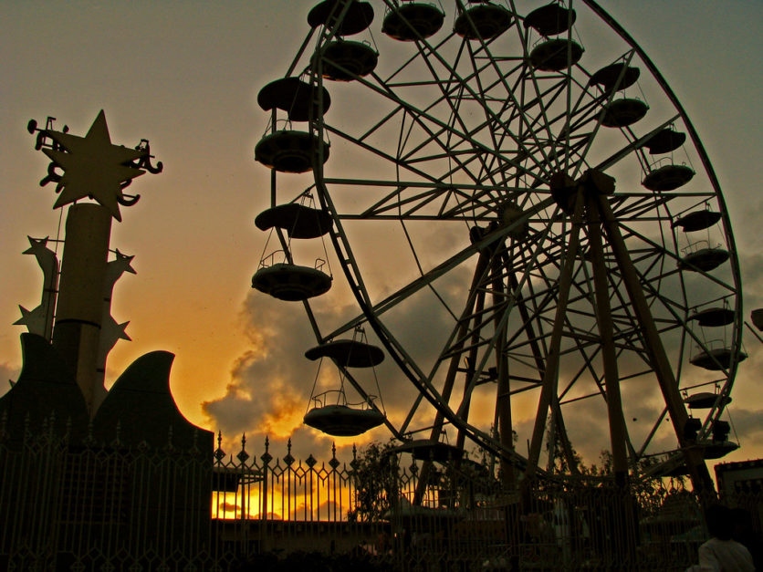 Ferris wheel at Hill park Karachi