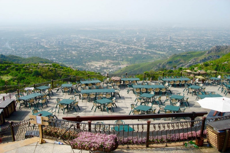 Beautiful view of Islamabad from Monal Restaurant